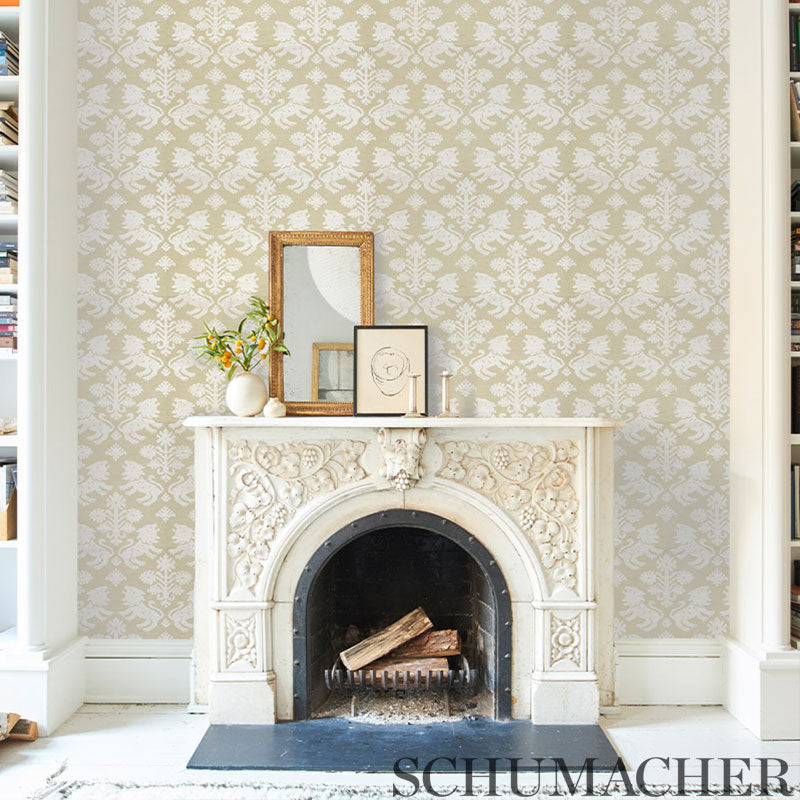 Sisal rug in ivory on silver tones, with woven texture and subtle pattern.