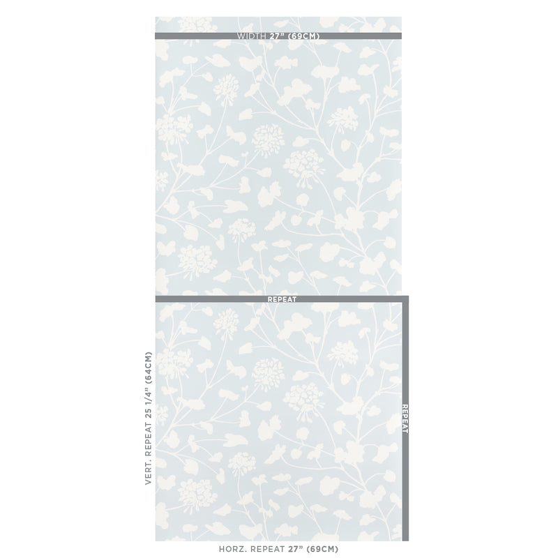 SCHUMACHER WALLCOVERING  STEP LIVELY PENNICK   SKY   - 5010540