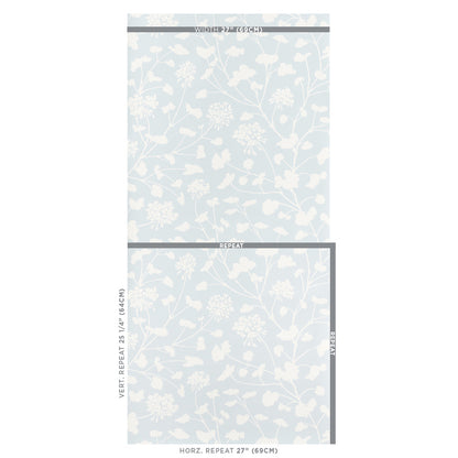 SCHUMACHER WALLCOVERING  STEP LIVELY PENNICK   SKY   - 5010540