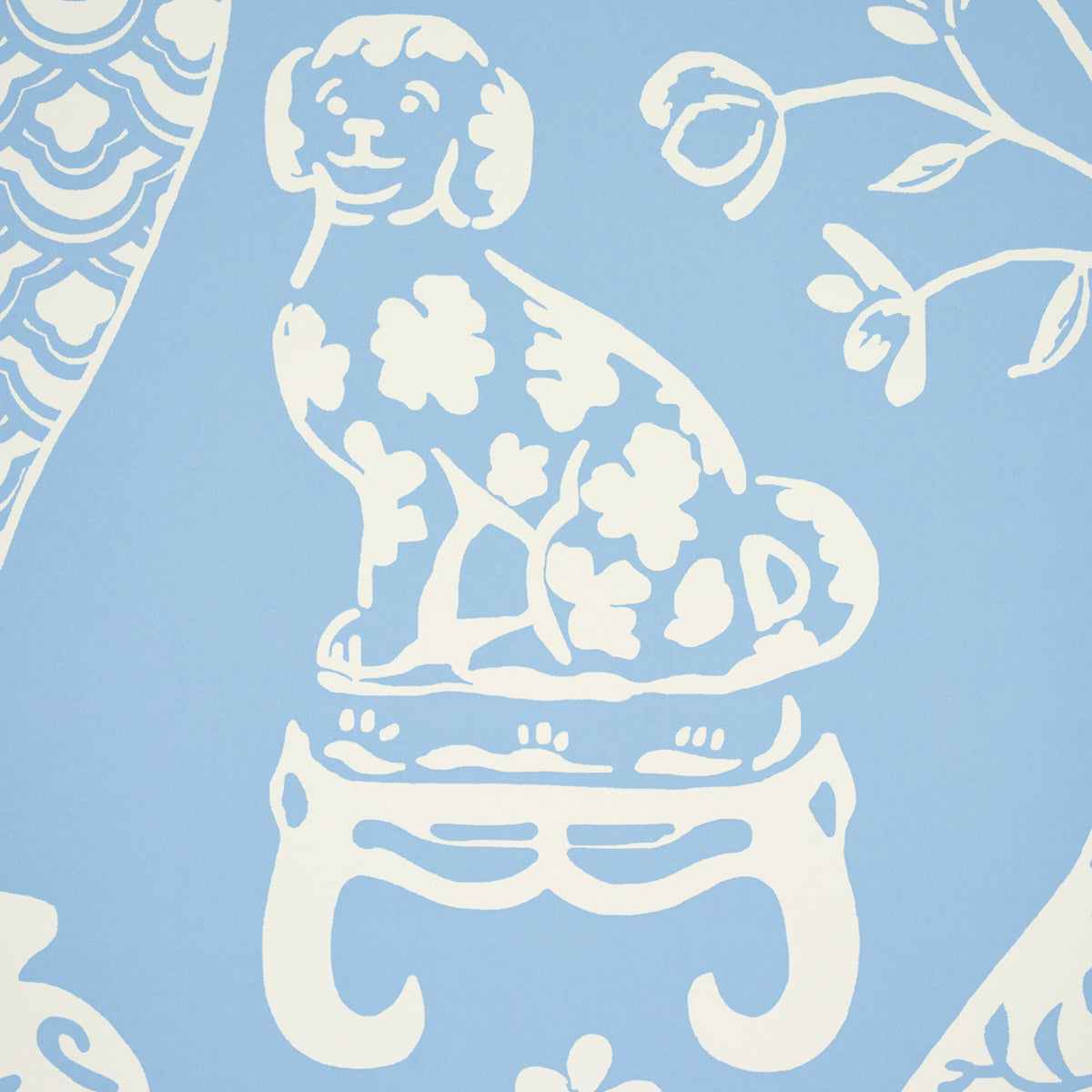 SCHUMACHER WALLCOVERING  PREPPY CHIC HELLENE   SKY   - 5010551