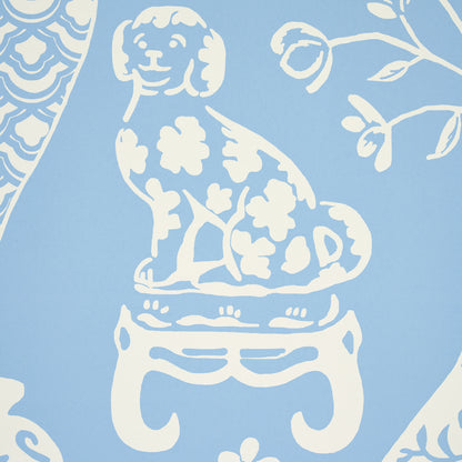 SCHUMACHER WALLCOVERING  PREPPY CHIC HELLENE   SKY   - 5010551