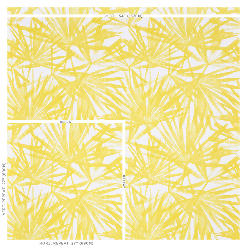SCHUMACHER  TROPICANA SUNLIT PALM   YELLOW   - 5010561