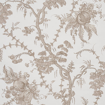 SCHUMACHER WALLCOVERING  SIGNATURE SCHUMACHER WALLCOVERING SAN CRISTOBAL TOILE   COCOA   - 5010621