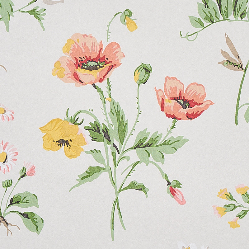 SCHUMACHER WALLCOVERING  SIGNATURE SCHUMACHER WALLCOVERING FLOREANA   BERRY   - 5010680