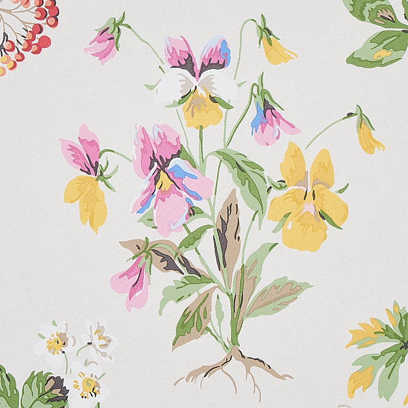 SCHUMACHER WALLCOVERING  SIGNATURE SCHUMACHER WALLCOVERING FLOREANA   BERRY   - 5010680