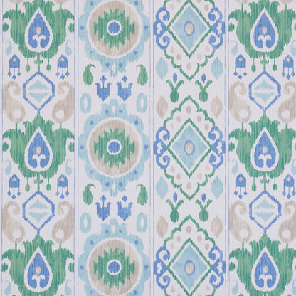 SCHUMACHER  NEW TRADITIONAL II ELIZIA IKAT   GREEN , BLUE   - 5010710