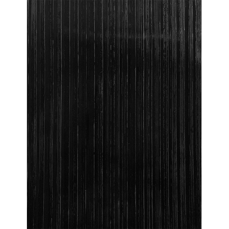 Black vertical-grain wooden panel with a glossy finish for wall decor.