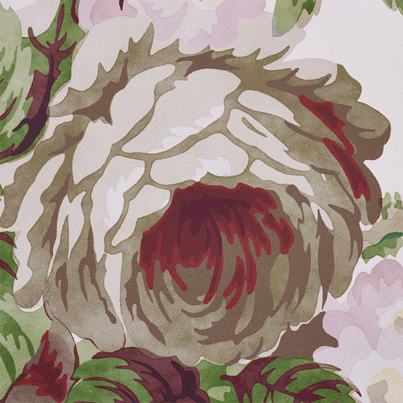 SCHUMACHER WALLCOVERING  COUNTRY CHIC NANCY FLORAL   GRISAILLE   - 5010841