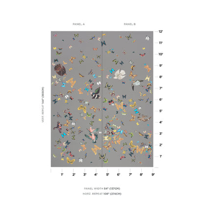 SCHUMACHER  ANNE LEMANSKI FOR PEG NORRISS QUEEN'S FLIGHT PANEL SET   GREY   - 5010862