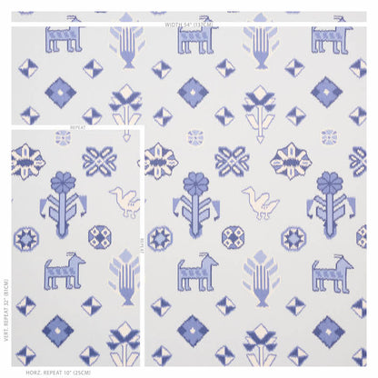 SCHUMACHER  TRUE WEST CHUSKA WARP PRINT   BLUE   - 5010870
