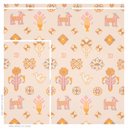 SCHUMACHER  TRUE WEST CHUSKA WARP PRINT   PINK , ORANGE   - 5010871