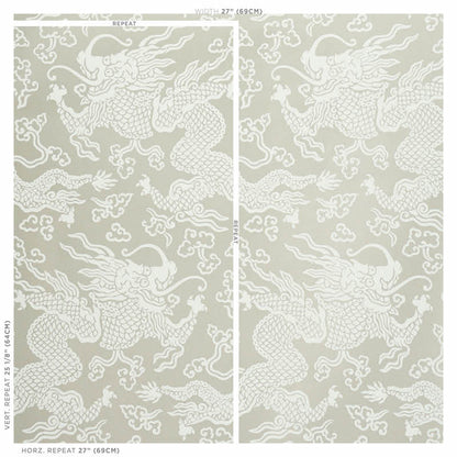 SCHUMACHER  FIRE BREATHER RUAN DRAGON DAMASK   WARM SILVER   - 5010880