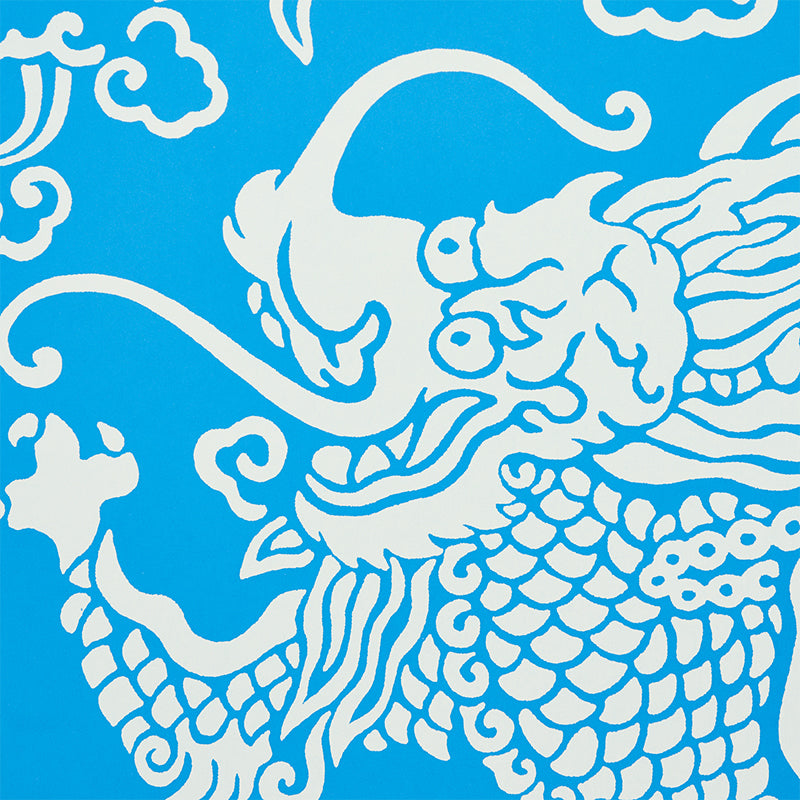 SCHUMACHER  FIRE BREATHER RUAN DRAGON DAMASK   BLUE   - 5010881