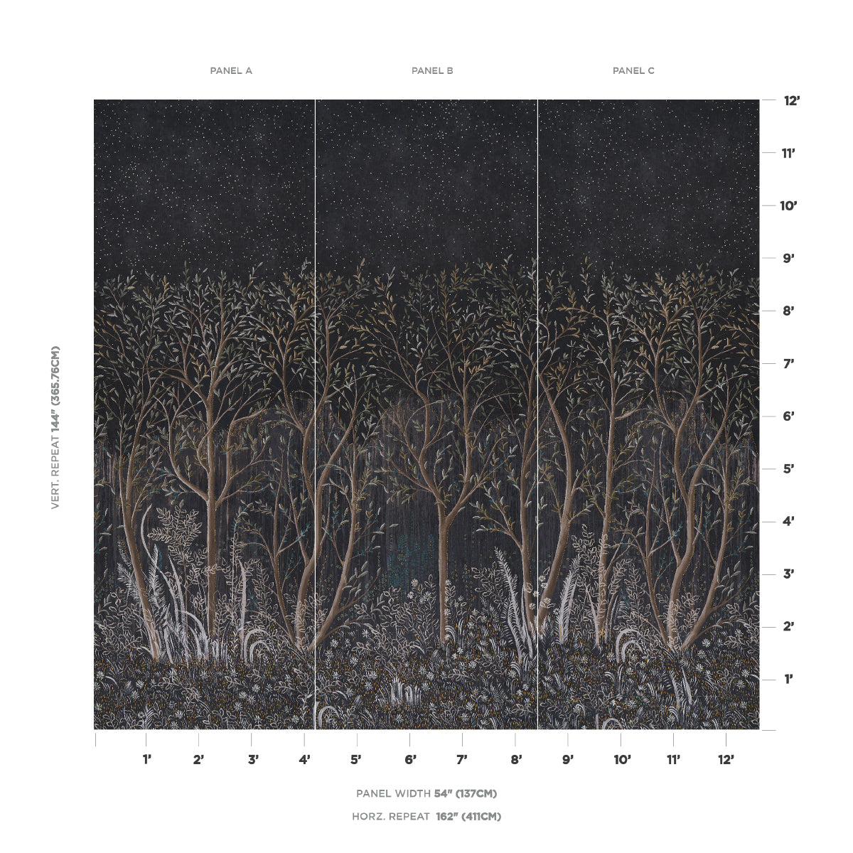 SCHUMACHER  COLETTE COSENTINO BRINDILLE GOLDEN ACCENTED PANEL?ÿSET   CARBON   - 5010921