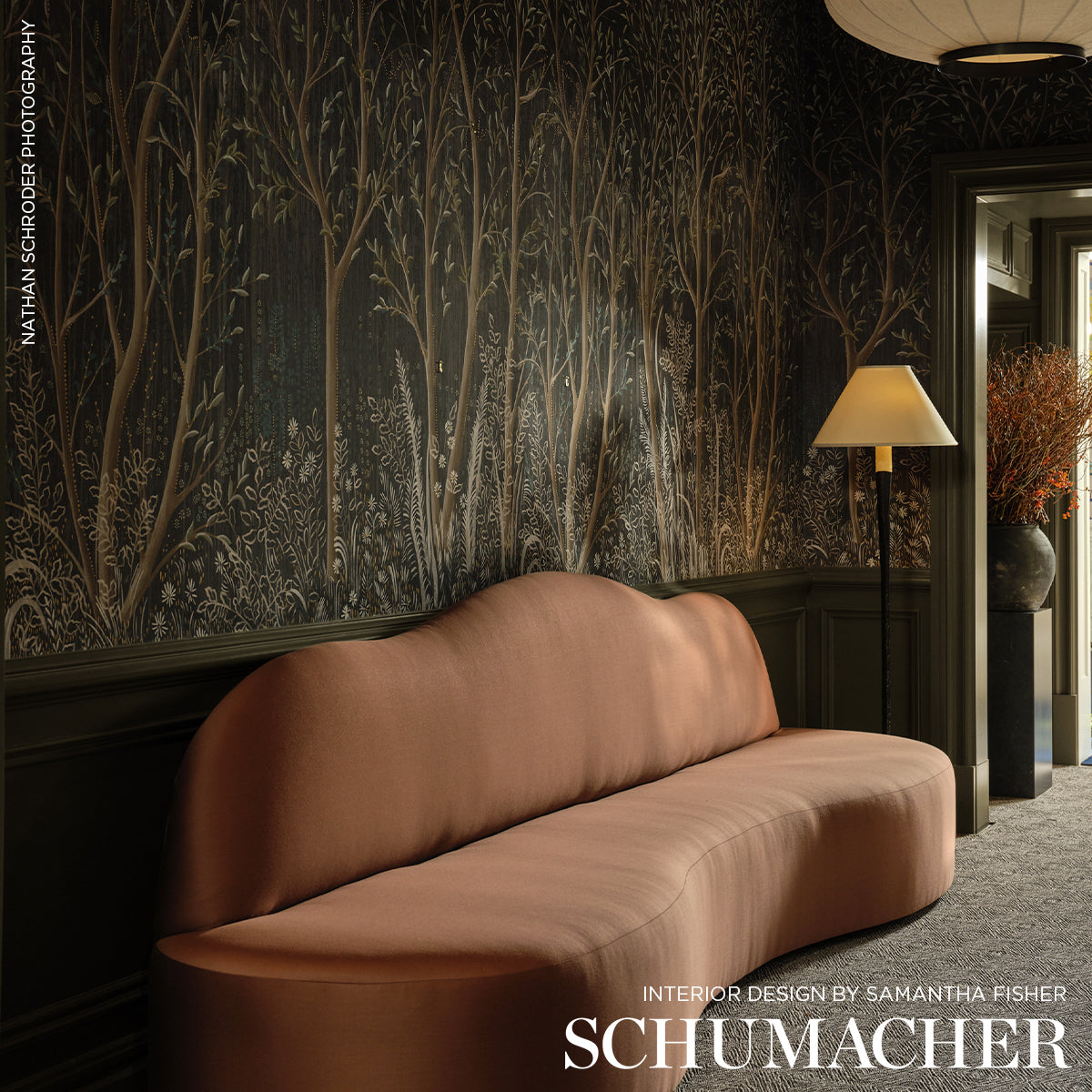 SCHUMACHER  COLETTE COSENTINO BRINDILLE GOLDEN ACCENTED PANEL?ÿSET   CARBON   - 5010921