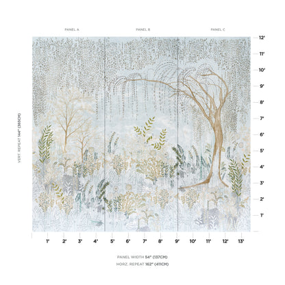 SCHUMACHER WALLCOVERING  COLETTE COSENTINO BISOU PANEL SET   MINERAL   - 5010930