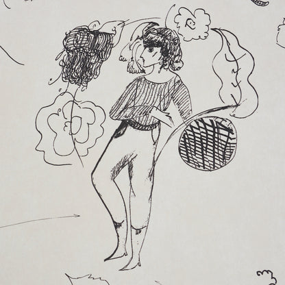 SCHUMACHER WALLCOVERING  PEG NORRISS TOILE DE FEMMES   PARCHMENT   - 5011080