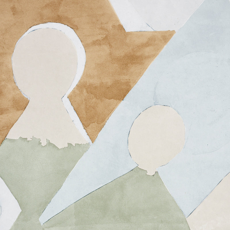 SCHUMACHER  JACKIE GENDEL FOR PEG NORRISS STEPS PANEL SET   SKY , SADDLE   - 5011100