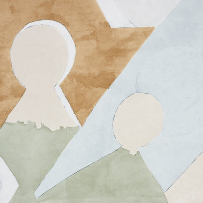 SCHUMACHER  JACKIE GENDEL FOR PEG NORRISS STEPS PANEL SET   SKY , SADDLE   - 5011100