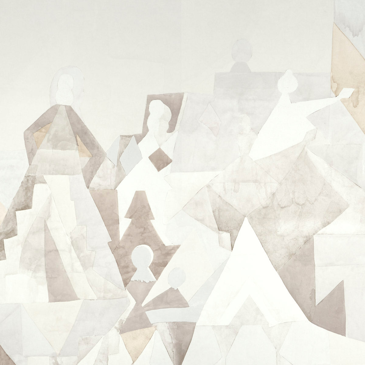 SCHUMACHER  JACKIE GENDEL FOR PEG NORRISS STEPS PANEL SET   ARGIL , STONE   - 5011102