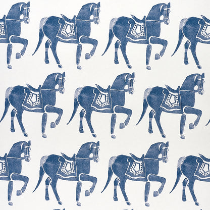 SCHUMACHER WALLCOVERING  MOLLY MAHON MARWARI HORSE   NAVY   - 5011130