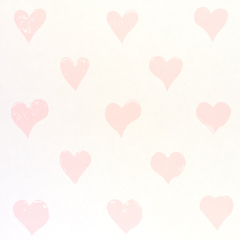SCHUMACHER WALLCOVERING  MOLLY MAHON HEARTS   PINK   - 5011160