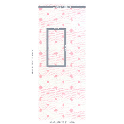 SCHUMACHER WALLCOVERING  MOLLY MAHON SPOT & STAR   PINK   - 5011172