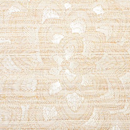 SCHUMACHER  EXQUISITE EMBROIDERIES LOTUS EMBROIDERY SISAL   IVORY   - 5011210