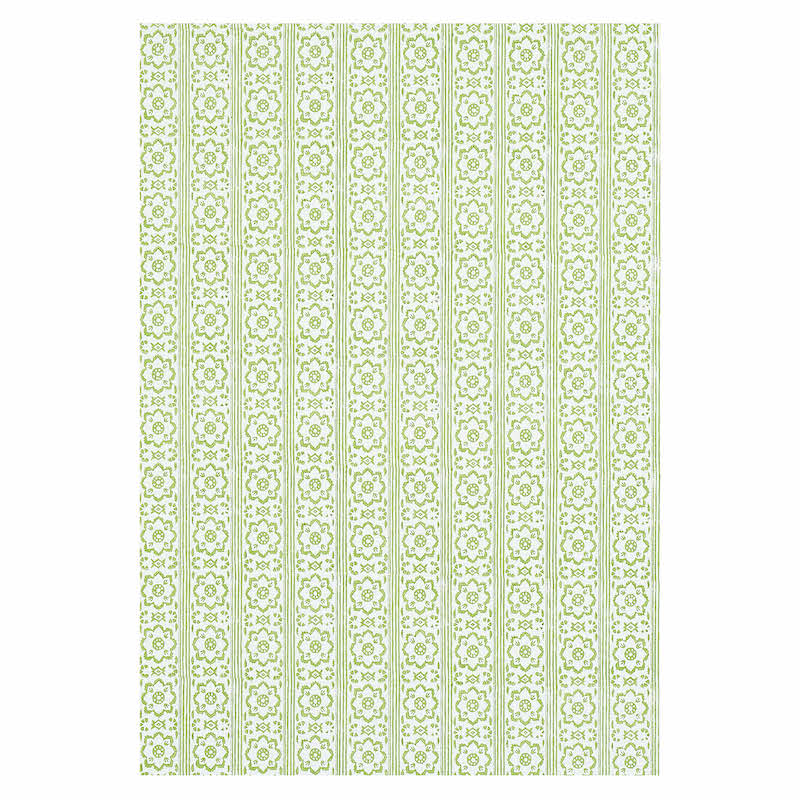 SCHUMACHER WALLCOVERING  JACARANDA SUNDA HAND BLOCKED PRINT   LEAF   - 5011220