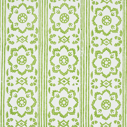 SCHUMACHER WALLCOVERING  JACARANDA SUNDA HAND BLOCKED PRINT   LEAF   - 5011220