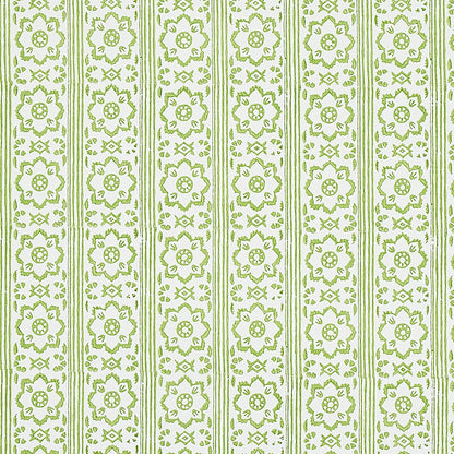 SCHUMACHER WALLCOVERING  JACARANDA SUNDA HAND BLOCKED PRINT   LEAF   - 5011220