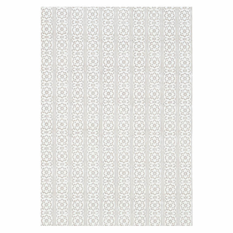 SCHUMACHER  JACARANDA SUNDA HAND BLOCKED PRINT   GREY   - 5011221