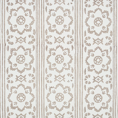 SCHUMACHER  JACARANDA SUNDA HAND BLOCKED PRINT   GREY   - 5011221