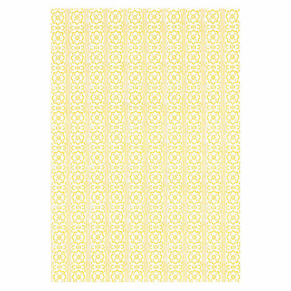 SCHUMACHER  JACARANDA SUNDA HAND BLOCKED PRINT   YELLOW   - 5011222