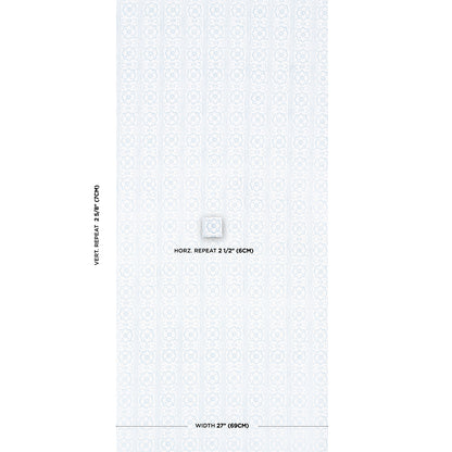 SCHUMACHER  JACARANDA  SUNDA HAND BLOCKED PRINT   SKY   - 5011223