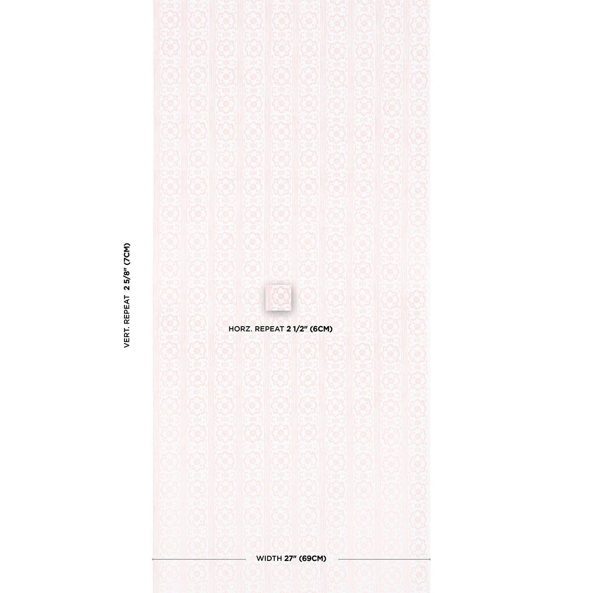 SCHUMACHER  JACARANDA  SUNDA HAND BLOCKED PRINT   BLUSH   - 5011224