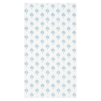 SCHUMACHER  JACARANDA DAHLIA HAND BLOCKED PRINT   BLUE   - 5011230