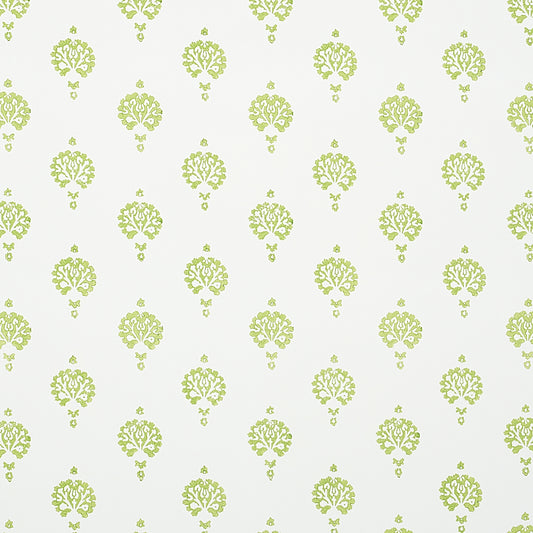 SCHUMACHER  JACARANDA DAHLIA HAND BLOCKED PRINT   LEAF   - 5011231