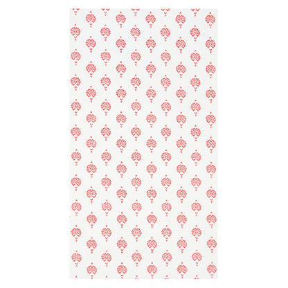 SCHUMACHER  JACARANDA DAHLIA HAND BLOCKED PRINT   RED   - 5011232