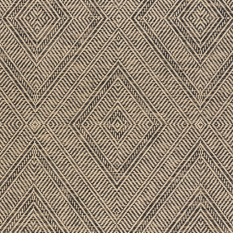 SCHUMACHER  WOVEN WALLCOVERINGS TORTOLA PAPERWEAVE   CARBON   - 5011254