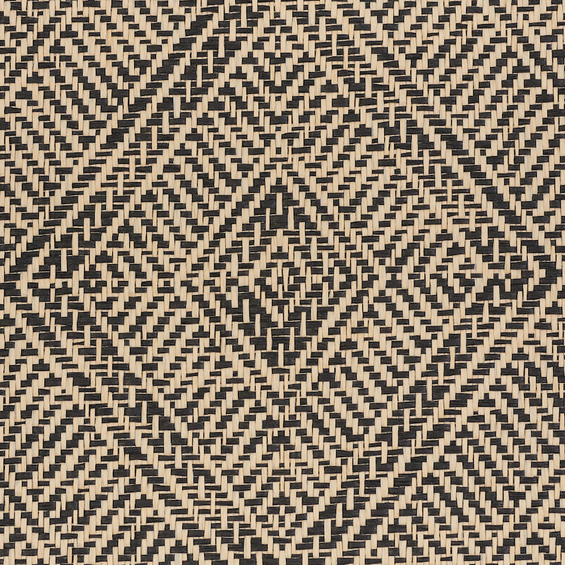 SCHUMACHER  WOVEN WALLCOVERINGS TORTOLA PAPERWEAVE   CARBON   - 5011254