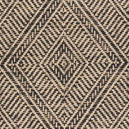 SCHUMACHER  WOVEN WALLCOVERINGS TORTOLA PAPERWEAVE   CARBON   - 5011254