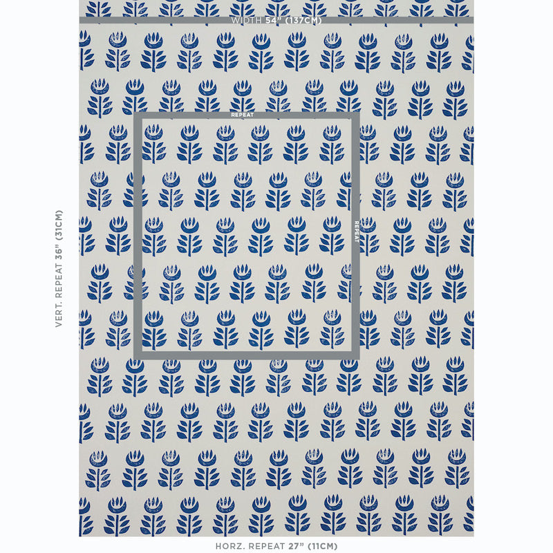 SCHUMACHER  SCANDINAVIAN MODERN ROSENBORG   NAVY   - 5011333