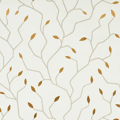SCHUMACHER WALLCOVERING  MISTERIOSO CYMBELINE   IVORY & GOLD   - 5011380