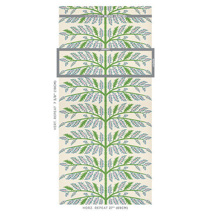 SCHUMACHER WALLCOVERING  NEISHA CROSLAND THISTLE   IVORY   - 5011430