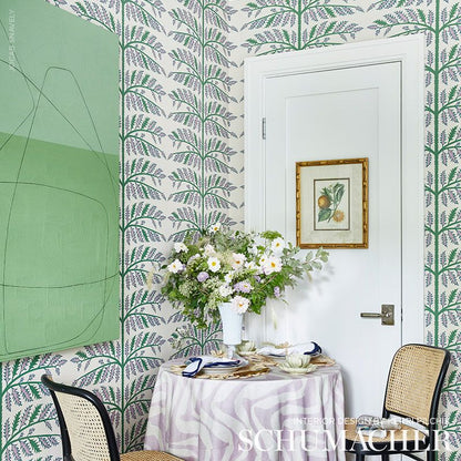 SCHUMACHER WALLCOVERING  NEISHA CROSLAND THISTLE   IVORY   - 5011430