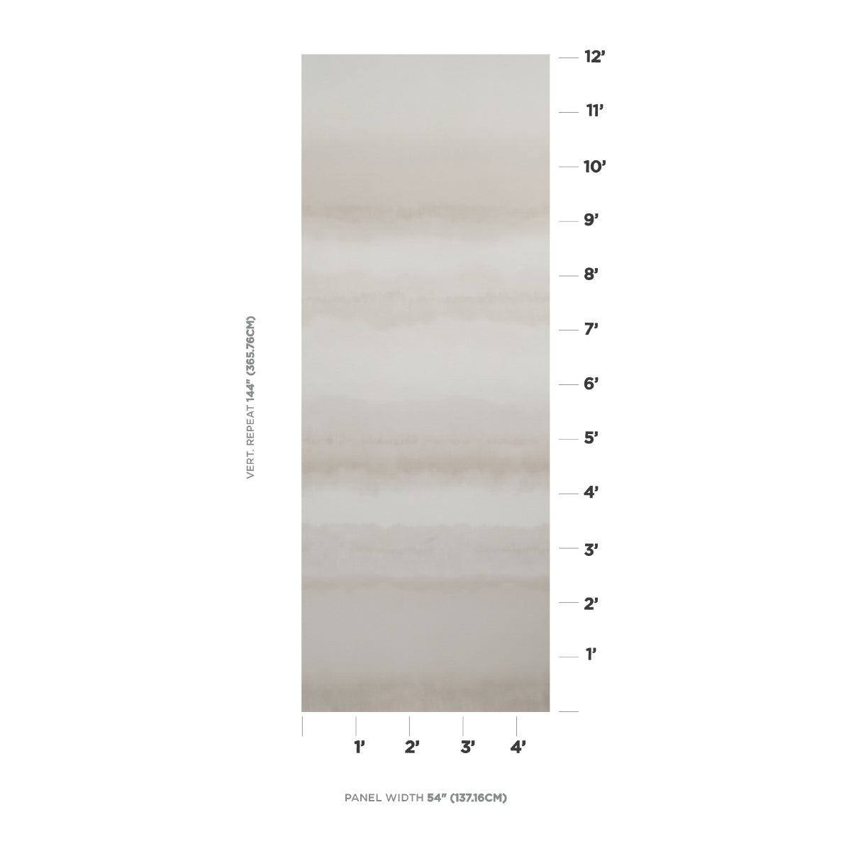 SCHUMACHER  AQUARELLE ORISSA PANEL   ALABASTER   - 5011450