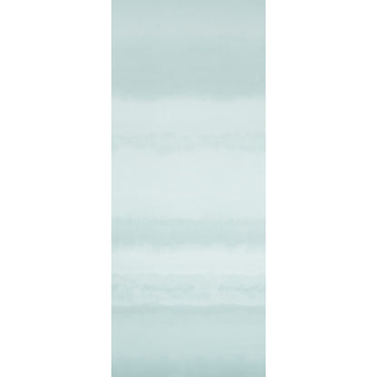 Tall vertical panel featuring pale blue and mint watercolor horizontal bands, soft wash aesthetic.