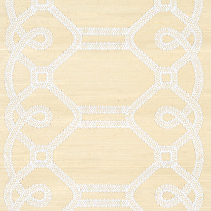 SCHUMACHER  HAPPY TOGETHER ZIZ EMBROIDERED SISAL   NEUTRAL   - 5011471