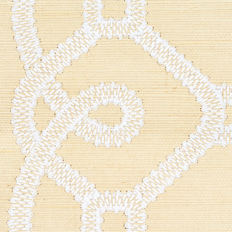 SCHUMACHER  HAPPY TOGETHER ZIZ EMBROIDERED SISAL   NEUTRAL   - 5011471
